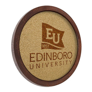 Edinboro Fighting Scots: "Faux" Barrel Framed Cork Board - The Fan-Brand