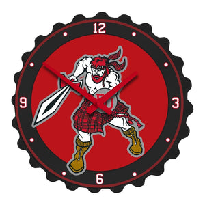 Edinboro Fighting Scots: Mac Cato - Bottle Cap Wall Clock - The Fan-Brand