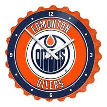 Load image into Gallery viewer, Edmonton Oilers: Bottle Cap Wall Clock - The Fan-Brand