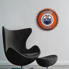 Load image into Gallery viewer, Edmonton Oilers: Bottle Cap Wall Sign - The Fan-Brand