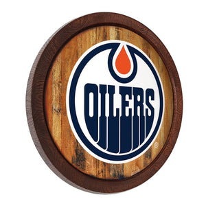 Edmonton Oilers: "Faux" Barrel Top Sign - The Fan-Brand