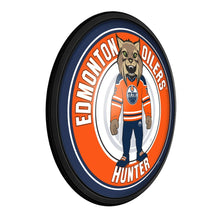 Load image into Gallery viewer, Edmonton Oilers: Hunter - Round Slimline Lighted Wall Sign - The Fan-Brand