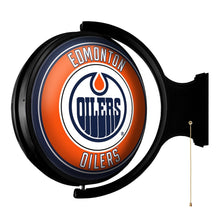 Load image into Gallery viewer, Edmonton Oilers: Original Round Rotating Lighted Wall Sign - The Fan-Brand