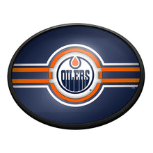 Load image into Gallery viewer, Edmonton Oilers: Oval Slimline Lighted Wall Sign - The Fan-Brand