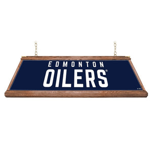 Edmonton Oilers: Premium Wood Pool Table Light - The Fan-Brand
