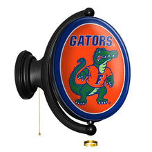 Load image into Gallery viewer, Florida Gators: Albert Gator - Original Oval Rotating Lighted Wall Sign - The Fan-Brand