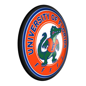 Florida Gators: Albert Gator - Round Slimline Lighted Wall Sign - The Fan-Brand