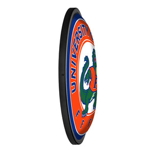 Florida Gators: Albert Gator - Round Slimline Lighted Wall Sign - The Fan-Brand