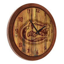 Load image into Gallery viewer, Florida Gators: Branded &quot;Faux&quot; Barrel Top Wall Clock - The Fan-Brand