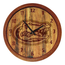 Load image into Gallery viewer, Florida Gators: Branded &quot;Faux&quot; Barrel Top Wall Clock - The Fan-Brand