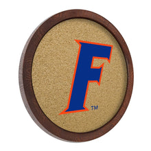Load image into Gallery viewer, Florida Gators: F Logo - &quot;Faux&quot; Barrel Framed Cork Board - The Fan-Brand
