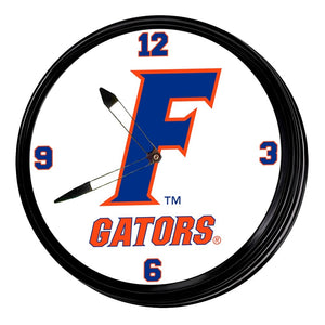 Florida Gators: F - Retro Lighted Wall Clock - The Fan-Brand