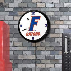 Florida Gators: F - Retro Lighted Wall Clock - The Fan-Brand