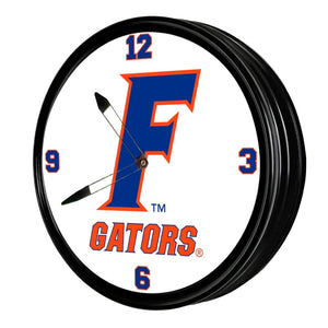 Florida Gators: F - Retro Lighted Wall Clock - The Fan-Brand