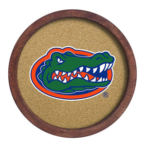 Florida Gators: "Faux" Barrel Framed Cork Board - The Fan-Brand