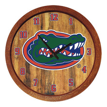 Load image into Gallery viewer, Florida Gators: &quot;Faux&quot; Barrel Top Wall Clock - The Fan-Brand