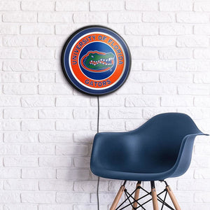 Florida Gators: Round Slimline Lighted Wall Sign - The Fan-Brand