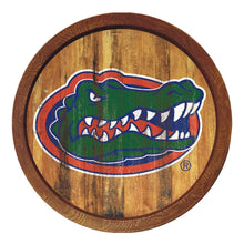 Load image into Gallery viewer, Florida Gators: Weathered &quot;Faux&quot; Barrel Top Sign - The Fan-Brand