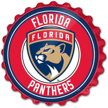 Load image into Gallery viewer, Florida Panthers: Bottle Cap Wall Sign - The Fan-Brand