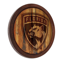 Load image into Gallery viewer, Florida Panthers: Branded &quot;Faux&quot; Barrel Top Sign - The Fan-Brand