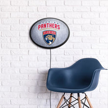 Load image into Gallery viewer, Florida Panthers: Ice Rink - Oval Slimline Lighted Wall Sign - The Fan-Brand