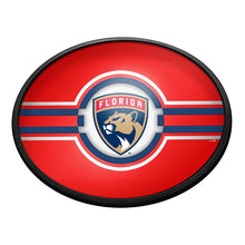 Load image into Gallery viewer, Florida Panthers: Oval Slimline Lighted Wall Sign - The Fan-Brand