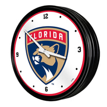 Load image into Gallery viewer, Florida Panthers: Retro Lighted Wall Clock - The Fan-Brand