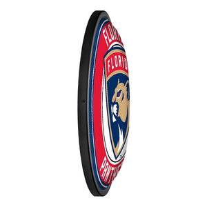 Florida Panthers: Round Slimline Lighted Wall Sign - The Fan-Brand