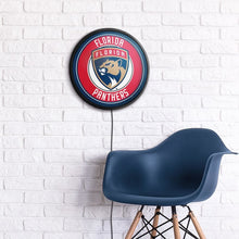 Load image into Gallery viewer, Florida Panthers: Round Slimline Lighted Wall Sign - The Fan-Brand