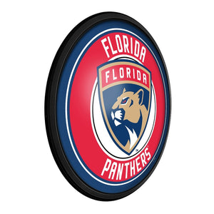 Florida Panthers: Round Slimline Lighted Wall Sign - The Fan-Brand