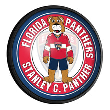 Load image into Gallery viewer, Florida Panthers: Stanley C. Panther - Round Slimline Lighted Wall Sign - The Fan-Brand