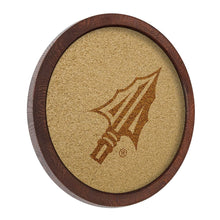 Load image into Gallery viewer, Florida State Seminoles: Arrowhead - &quot;Faux&quot; Barrel Framed Cork Board - The Fan-Brand