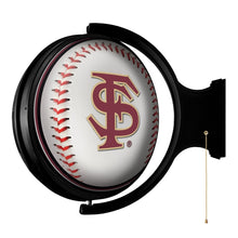 Load image into Gallery viewer, Florida State Seminoles: Baseball - Round Rotating Lighted Wall Sign - The Fan-Brand