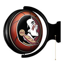 Load image into Gallery viewer, Florida State Seminoles: Basketball - Original Round Rotating Lighted Wall Sign - The Fan-Brand