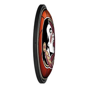 Florida State Seminoles: Basketball - Round Slimline Lighted Wall Sign - The Fan-Brand