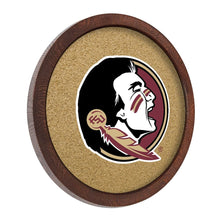Load image into Gallery viewer, Florida State Seminoles: &quot;Faux&quot; Barrel Framed Cork Board - The Fan-Brand