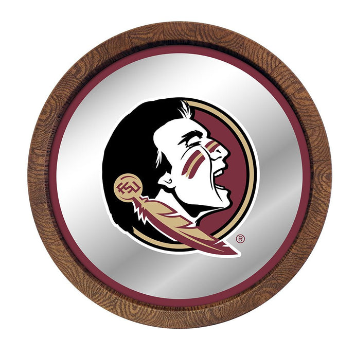 Florida State Seminoles: Mirrored Barrel Top Mirrored Wall Sign - The Fan-Brand