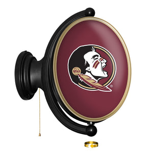 Florida State Seminoles: Original Oval Rotating Lighted Wall Sign - The Fan-Brand