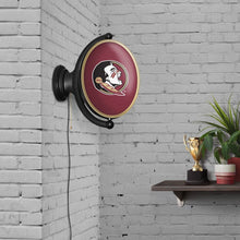 Load image into Gallery viewer, Florida State Seminoles: Original Oval Rotating Lighted Wall Sign - The Fan-Brand