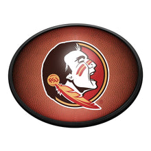 Load image into Gallery viewer, Florida State Seminoles: Pigskin - Oval Slimline Lighted Wall Sign - The Fan-Brand