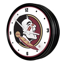 Load image into Gallery viewer, Florida State Seminoles: Retro Lighted Wall Clock - The Fan-Brand