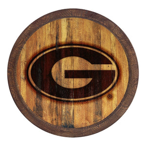 Georgia Bulldogs: Branded "Faux" Barrel Top Sign - The Fan-Brand