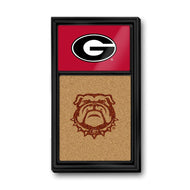 Georgia Bulldogs: Dual Logo - Cork Note Board - The Fan-Brand