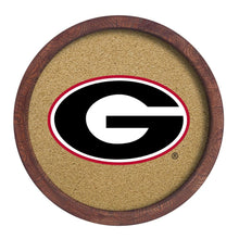 Load image into Gallery viewer, Georgia Bulldogs: &quot;Faux&quot; Barrel Framed Cork Board - The Fan-Brand