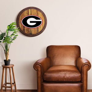 Georgia Bulldogs: "Faux" Barrel Top Sign - The Fan-Brand