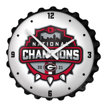 Load image into Gallery viewer, Georgia Bulldogs: National Champions - Bottle Cap Wall Clock - The Fan-Brand