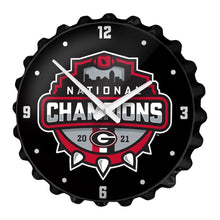 Load image into Gallery viewer, Georgia Bulldogs: National Champions - Bottle Cap Wall Clock - The Fan-Brand