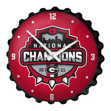 Load image into Gallery viewer, Georgia Bulldogs: National Champions - Bottle Cap Wall Clock - The Fan-Brand