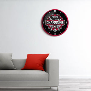 Georgia Bulldogs: National Champions - Modern Disc Wall Clock - The Fan-Brand