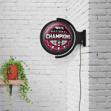 Load image into Gallery viewer, Georgia Bulldogs: National Champions - Original Round Rotating Lighted Wall Sign - The Fan-Brand